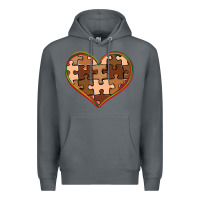 Rock melanin skin tone heart black history Premium Hoodie - CowGirlArtShop