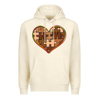 Sandshell melanin skin tone heart black history Premium Hoodie - CowGirlArtShop