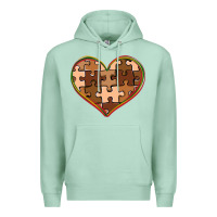 Seafoam melanin skin tone heart black history Premium Hoodie - CowGirlArtShop