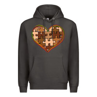 Smoke melanin skin tone heart black history Premium Hoodie - CowGirlArtShop