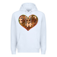 White melanin skin tone heart black history Premium Hoodie - CowGirlArtShop