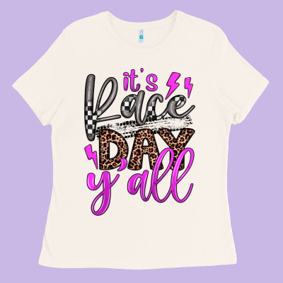 It's Race Day Y'all Ladies Tee Designed By Jahusdesignshop