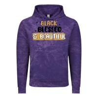 Cloud Purple black blessed & beautiful Vintage Hoodie - MaliasSmallBusiness