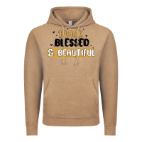 Vintage Coffee black blessed & beautiful Vintage Hoodie - MaliasSmallBusiness