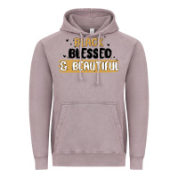 Vintage Zinc black blessed & beautiful Vintage Hoodie - MaliasSmallBusiness