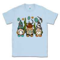 Dusty Blue western gnomies Classic Tee - NancyCooperArtShop