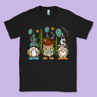 Western Gnomies Classic Tee Designed By Nancycooperartshop