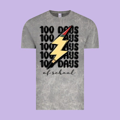 100 Days Of School Vintage Tee Designed By Maliassmallbusiness