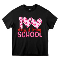 Black 100 days of loving school Heavy Core Tee - Artiststas
