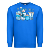True Royal winter snowman coffee cups Premium Sweatshirt - CowGirlArtShop