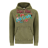 Vintage Olive little miss second grade Vintage Hoodie - Jasminsmagicworld