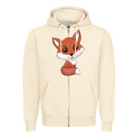 Sandshell fox Zipper Hoodie - texasbilliewilder