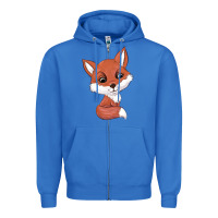 True Royal fox Zipper Hoodie - texasbilliewilder