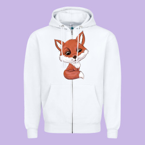Fox Zipper Hoodie Designed By Texasbilliewilder