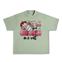 Oil Green i see you chicken out Urban Heavy Tee - MaliasSmallBusiness
