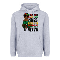 Heather Grey juneteenth 1865 because my ancestors Heavyweight Hoodie - CowGirlArtShop