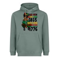 Sage juneteenth 1865 because my ancestors Heavyweight Hoodie - CowGirlArtShop