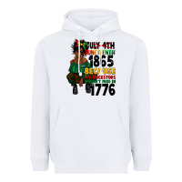 White juneteenth 1865 because my ancestors Heavyweight Hoodie - CowGirlArtShop