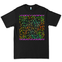 Black halloween witch symbols seamless pattern Premium Tee - BundleAndBundleShop