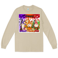 Mushroom happy hallothanksmas gnomies Long Sleeve Tee - MaliasSmallBusiness