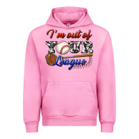 Fuchsia Pink i' m out of your league Urban Hoodie - BundleAndBundleShop