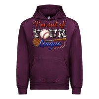 Mauve Wine i' m out of your league Urban Hoodie - BundleAndBundleShop