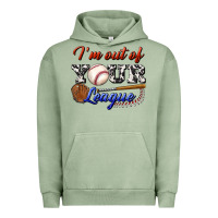 Pigment Oil Green i' m out of your league Urban Hoodie - BundleAndBundleShop