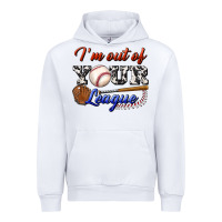 White i' m out of your league Urban Hoodie - BundleAndBundleShop