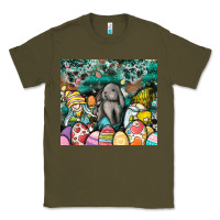 Army Green easter Classic Tee - CowhideDigitalArt