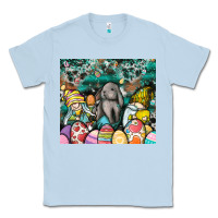 Dusty Blue easter Classic Tee - CowhideDigitalArt
