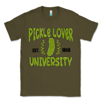 Army Green pickle lover university Classic Tee - MaliasSmallBusiness
