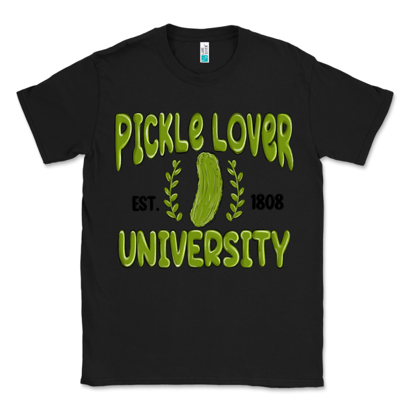 Pickle Lover University Classic Tee by MaliasSmallBusiness | Teevron