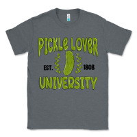 Charcoal Heather pickle lover university Classic Tee - MaliasSmallBusiness