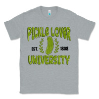 Heather Grey pickle lover university Classic Tee - MaliasSmallBusiness