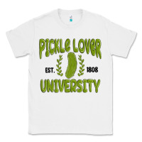 White pickle lover university Classic Tee - MaliasSmallBusiness