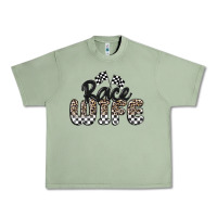 Oil Green race wife Urban Heavy Tee - MaliasSmallBusiness