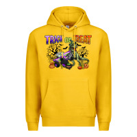 Lemon trick or treat with monster truck and t rex Premium Hoodie - CowGirlArtShop