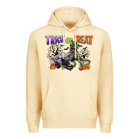 Pina Colada trick or treat with monster truck and t rex Premium Hoodie - CowGirlArtShop