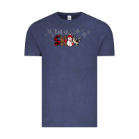 Vintage Denim Christmas let it snow Vintage Tee - JahusDesignShop