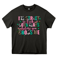 Asphalt floral i am street so look both ways before you cr Heavy Core Tee - AdoDesignShop
