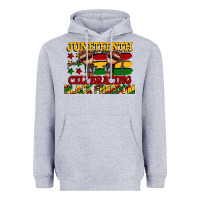 Heather Grey juneteenth celebrating black freedom Heavyweight Hoodie - CowGirlArtShop