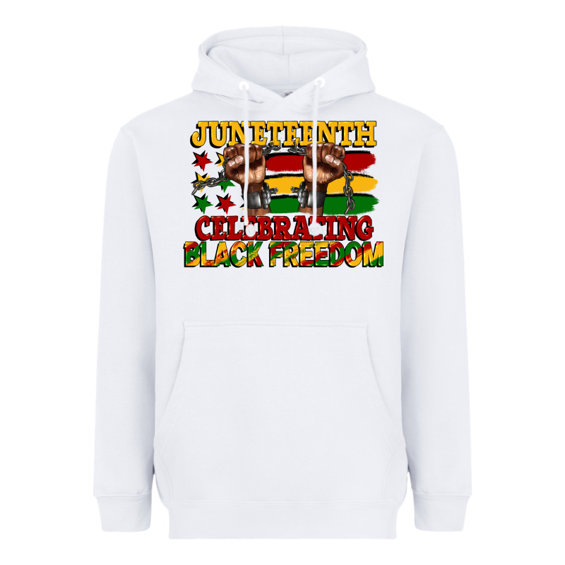 Juneteenth Celebrating Black Freedom Heavyweight Hoodie by CowGirlArtShop | Teevron