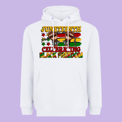 Juneteenth Celebrating Black Freedom Heavyweight Hoodie Designed By Cowgirlartshop