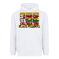White juneteenth celebrating black freedom Heavyweight Hoodie - CowGirlArtShop
