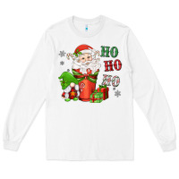 White ho ho ho gnome santa coffee cup Long Sleeve Tee - MaliasSmallBusiness