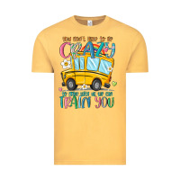 Vintage Mustard you don't have to be crazy to drive with us we can Vintage Tee - MaliasSmallBusiness
