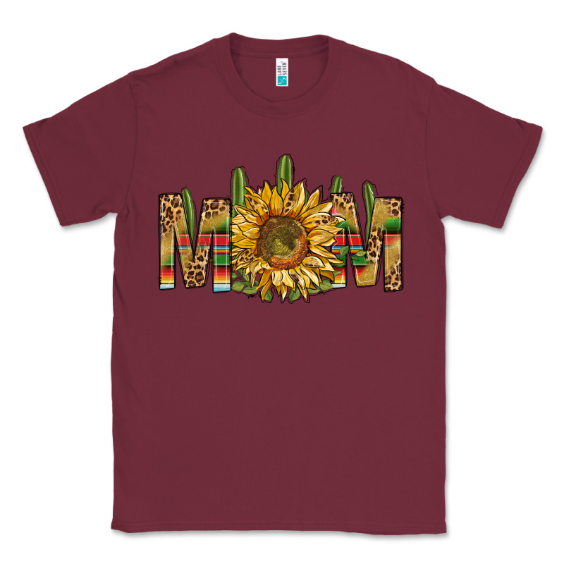 Western Mom With Sunflower Classic Tee by NancyCooperArtShop | Teevron