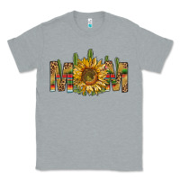 Heather Grey western mom with sunflower Classic Tee - NancyCooperArtShop