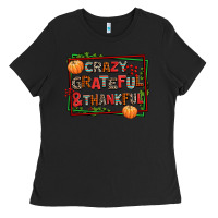 Black crazy grateful and thankful Ladies Tee - AdoDesignShop