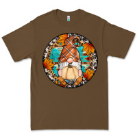 Cacao fall gnomes round earrings Premium Tee - Artiststas